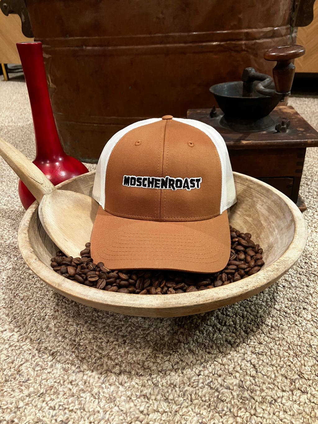 Trucker Hat in Caramel/Birch